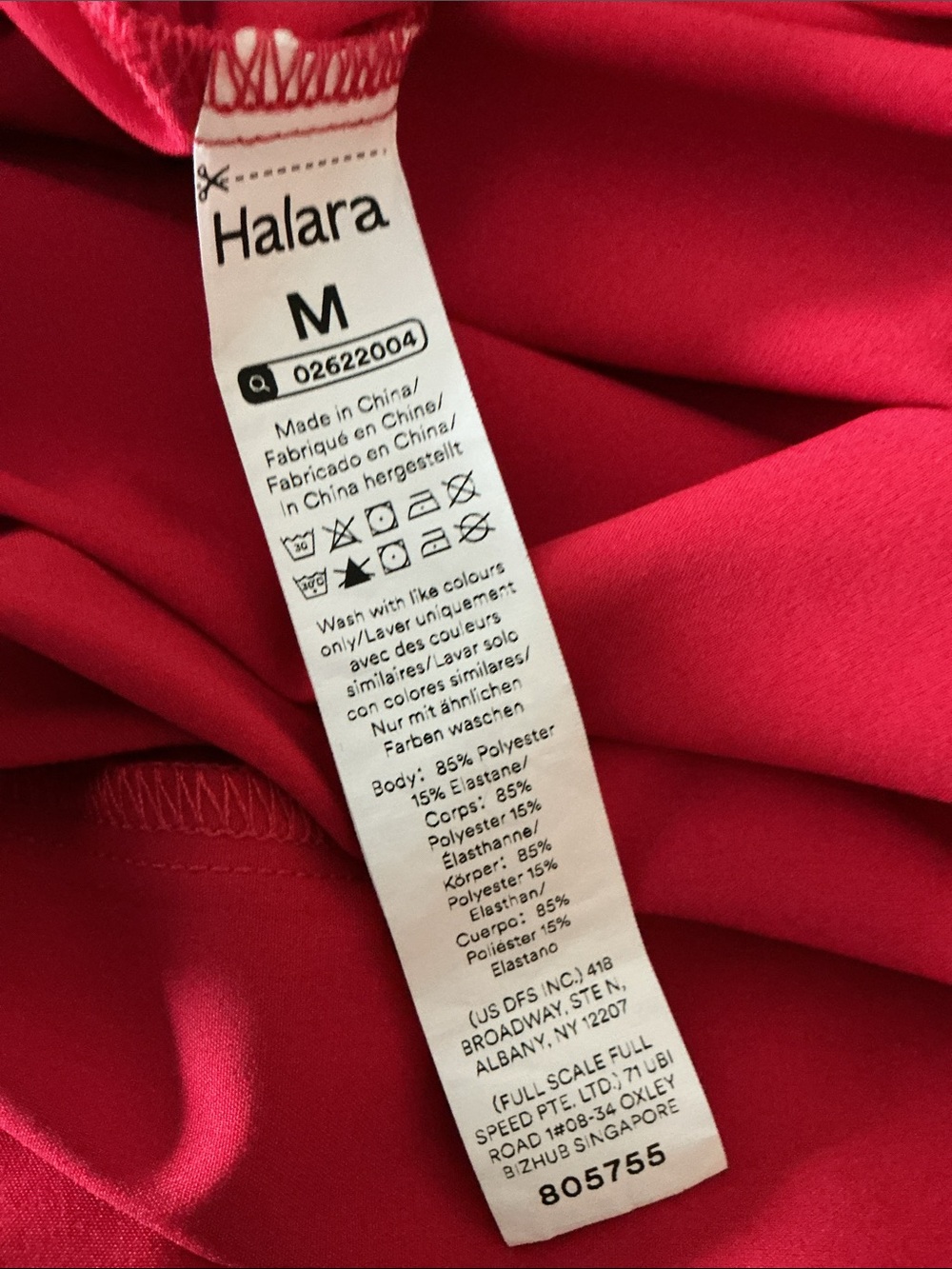HALARA Red V-Neck Maxi Wrap Dress Size Medium - Picture 5 of 5